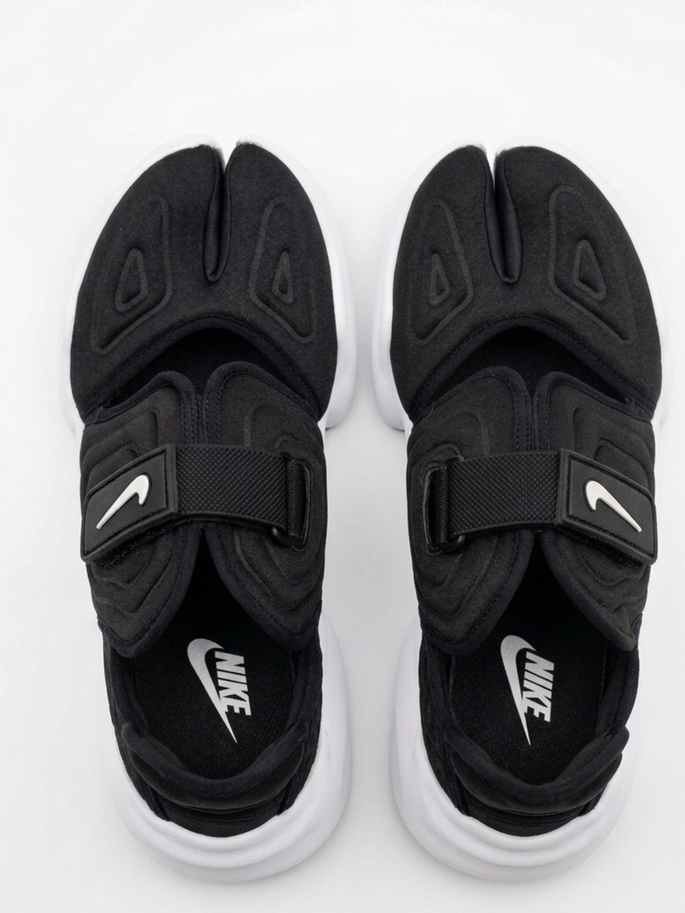 Nike Aqua Rift Black White Tabi Split Toe Platform Sandals Womens US Size 5⁠